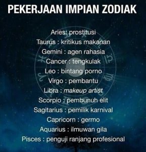 Pekerjaan Impian Zodiak