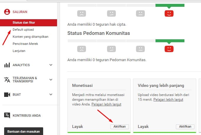 cara mendaftar adsense di youtube