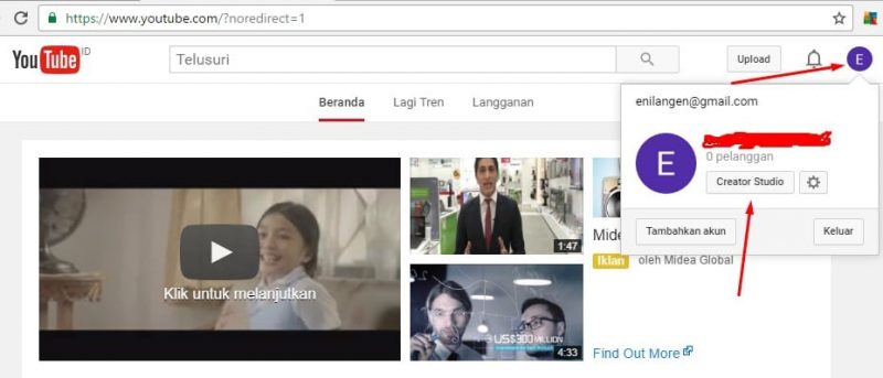 mendaftar adsense di youtube dengan mudah