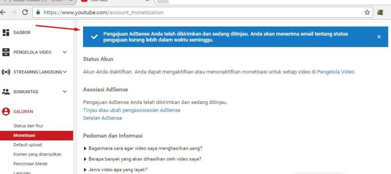 cara mendaftar adsense di youtube - panduan lengkap