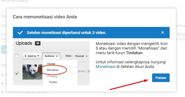 cara mendaftar adsense di youtube