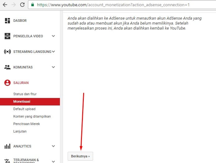 cara mendaftar adsense di youtube