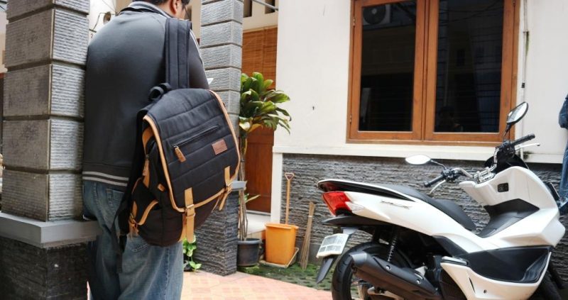 tas backpack ransel kanvas divinces buatan lokal indonesia