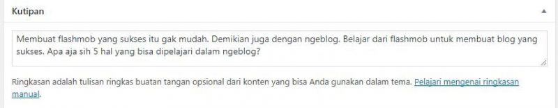 meta description tulisan untuk menaikkan traffic blog