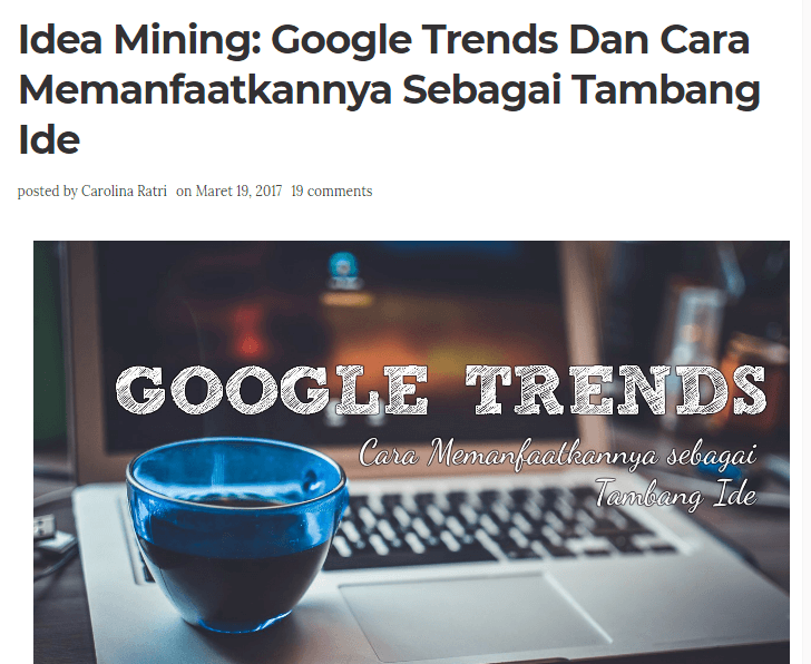 tips ngeblog membuat tulisan mengikuti tren