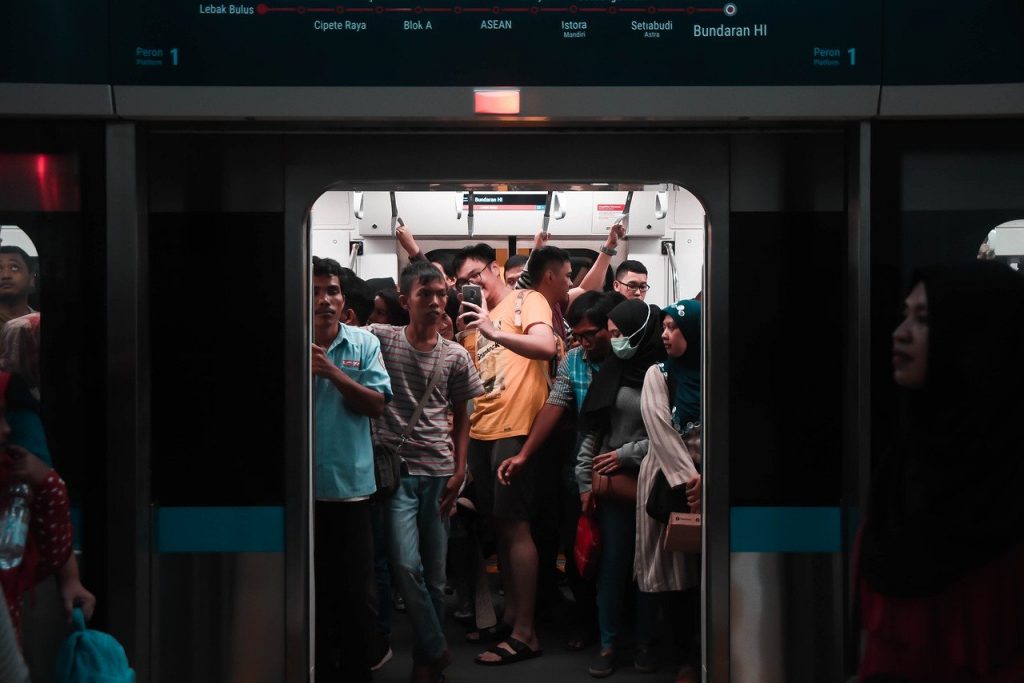 people on the subway - things to know before relocating to jakarta